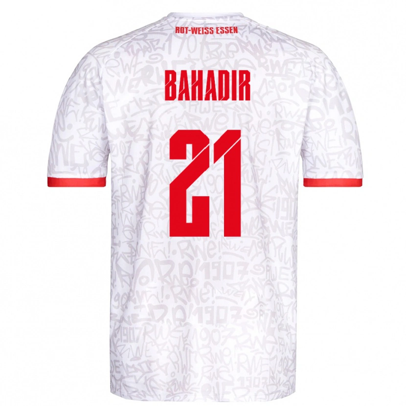 Danxen Enfant Maillot Burak Bahadir #21 Blanc Rouge Tenues Domicile 2025/26 T-Shirt