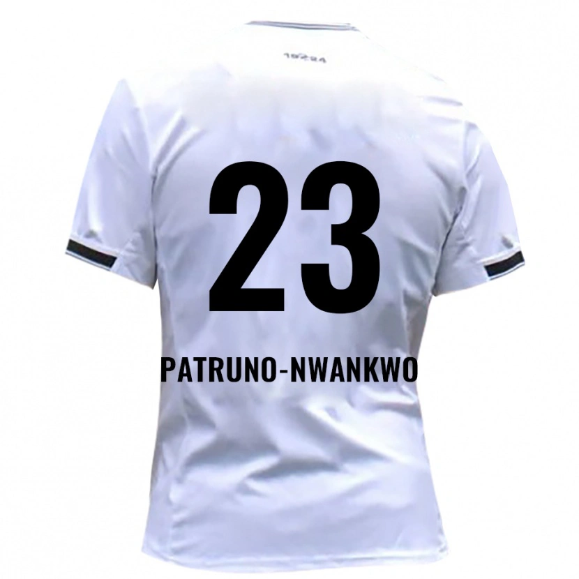 Danxen Enfant Maillot Josiah Patruno-Nwankwo #23 Blanc Rouge Tenues Domicile 2025/26 T-Shirt