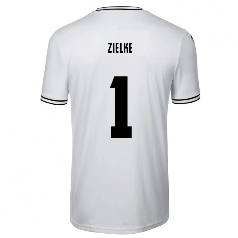 Danxen Enfant Maillot Paul Zielke #1 Blanc Noir Tenues Domicile 2025/26 T-Shirt