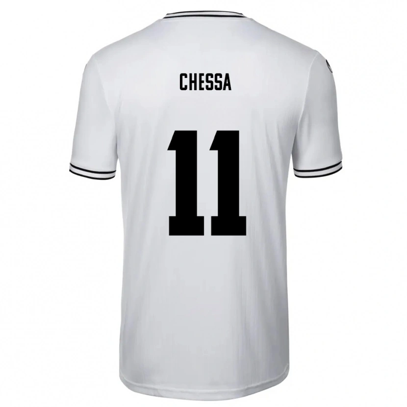 Danxen Enfant Maillot Dennis Chessa #11 Blanc Noir Tenues Domicile 2025/26 T-Shirt