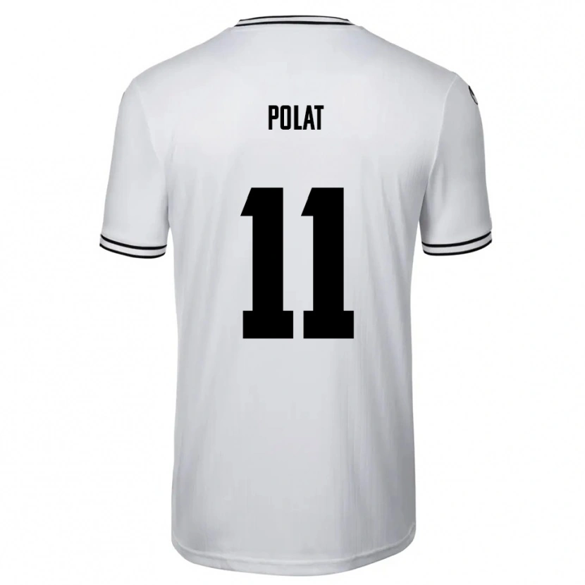 Danxen Enfant Maillot Yalcin Polat #11 Blanc Noir Tenues Domicile 2025/26 T-Shirt