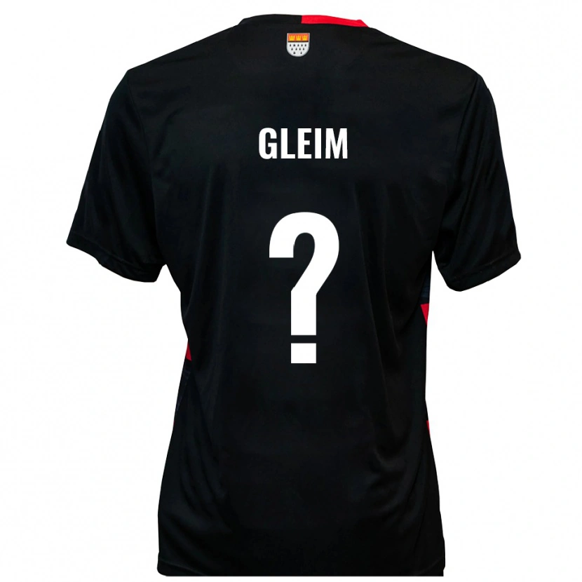 Danxen Enfant Maillot Rebecca Gleim #0 Noir Rouge Tenues Domicile 2025/26 T-Shirt