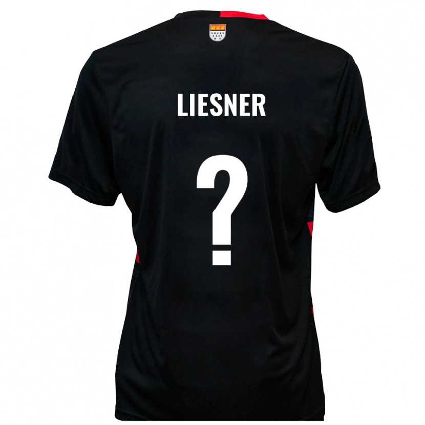 Danxen Enfant Maillot Annalena Stephanie Liesner #0 Noir Rouge Tenues Domicile 2025/26 T-Shirt