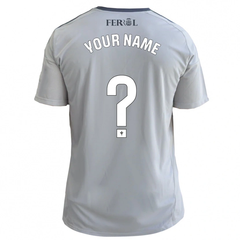 Danxen Enfant Maillot Votre Nom #0 Gris Argent Tenues Extérieur 2025/26 T-Shirt