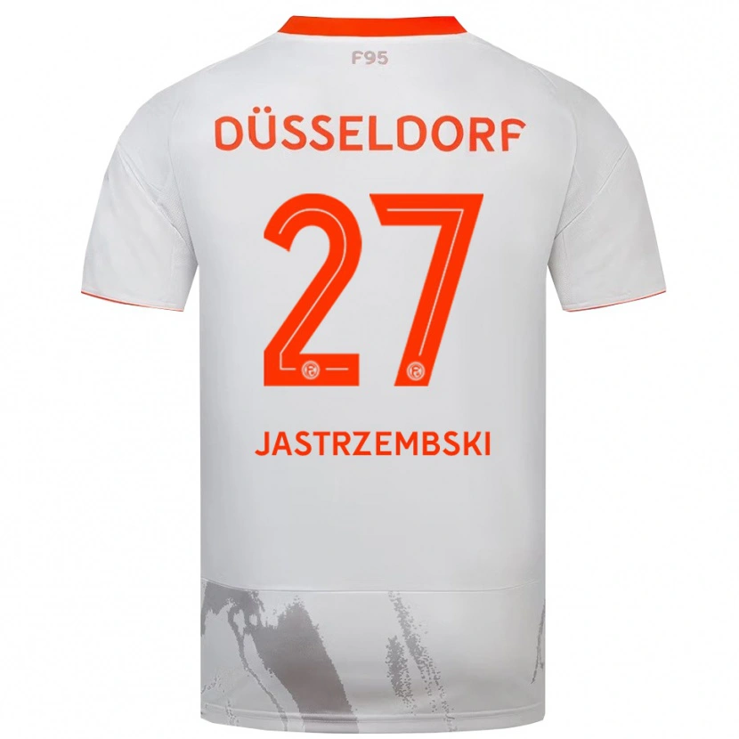 Danxen Enfant Maillot Dennis Jastrzembski #27 Blanc Doréange Tenues Extérieur 2025/26 T-Shirt