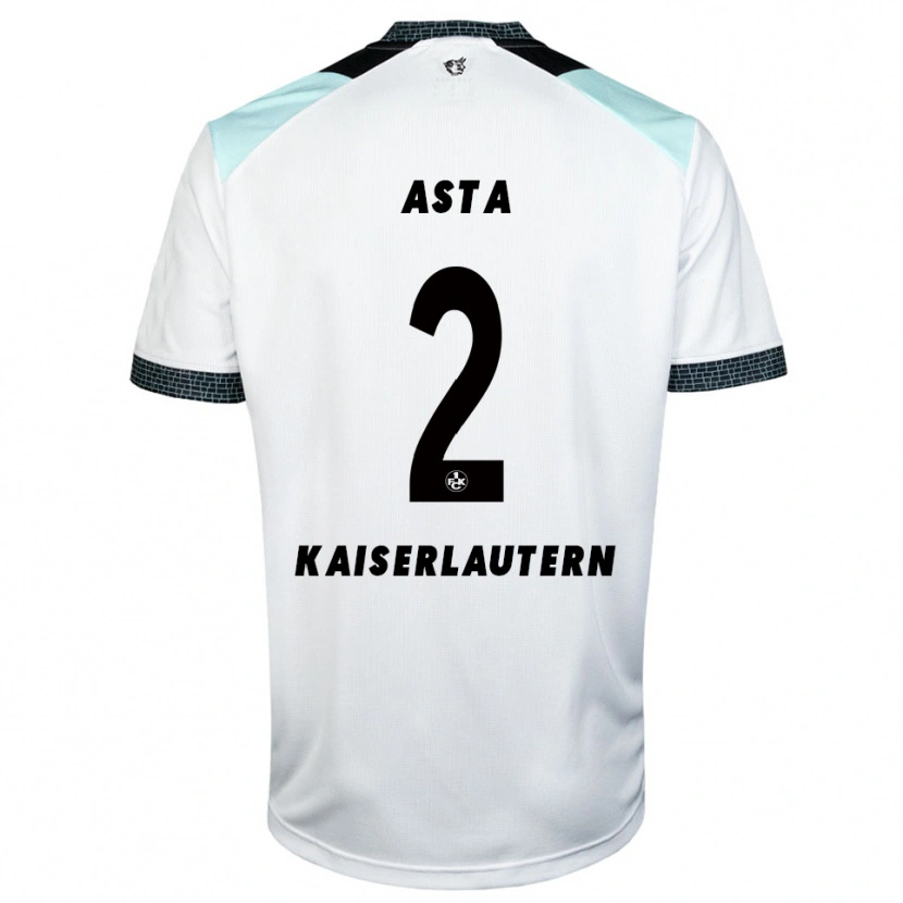 Danxen Enfant Maillot Simon Asta #2 Blanc Noir Tenues Extérieur 2025/26 T-Shirt