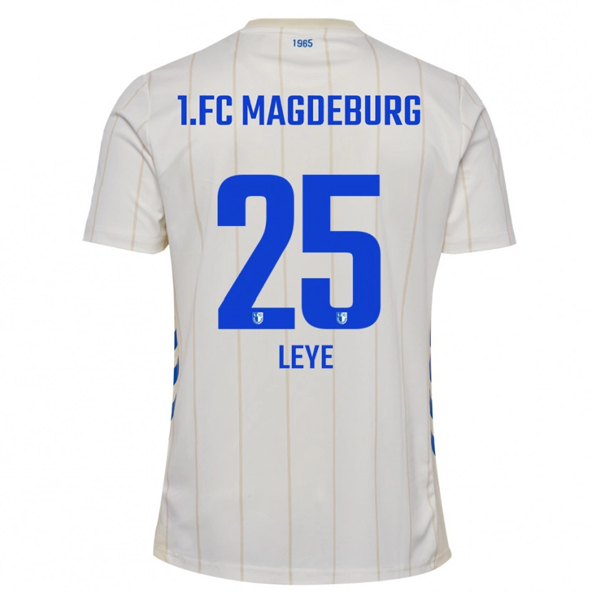 Danxen Enfant Maillot Titus Leye #25 Blanc Bleu Tenues Extérieur 2025/26 T-Shirt