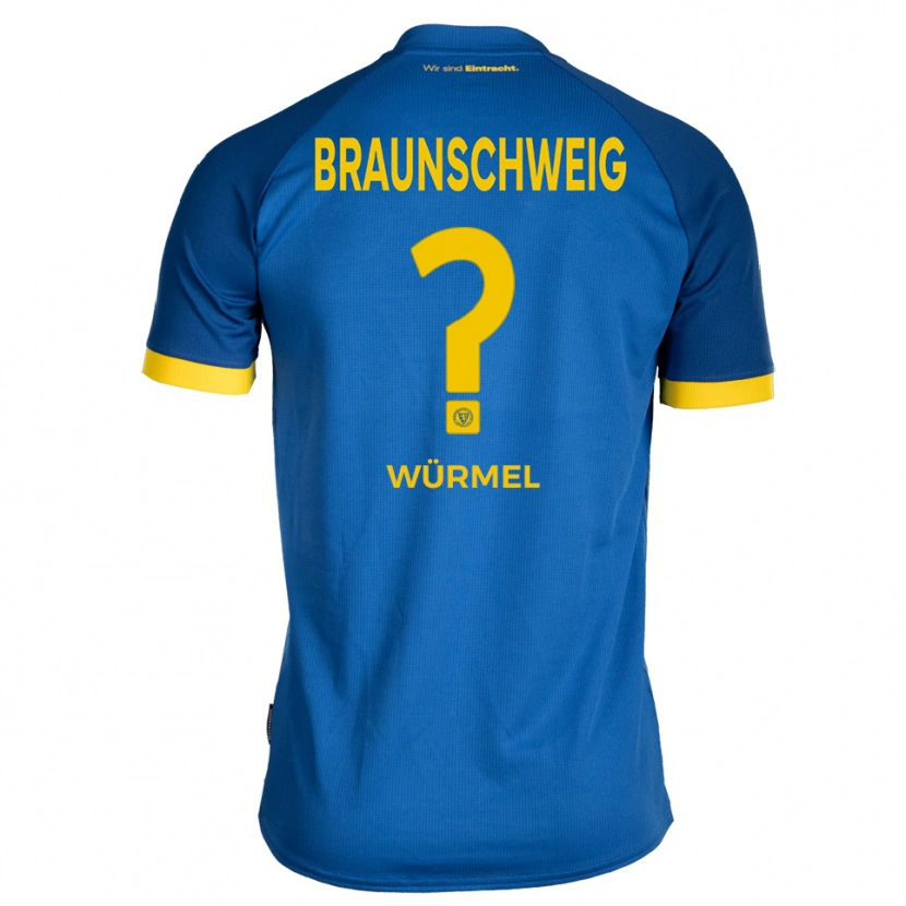 Danxen Enfant Maillot Melanie Würmel #0 Bleu Royal Jaune Tenues Extérieur 2025/26 T-Shirt