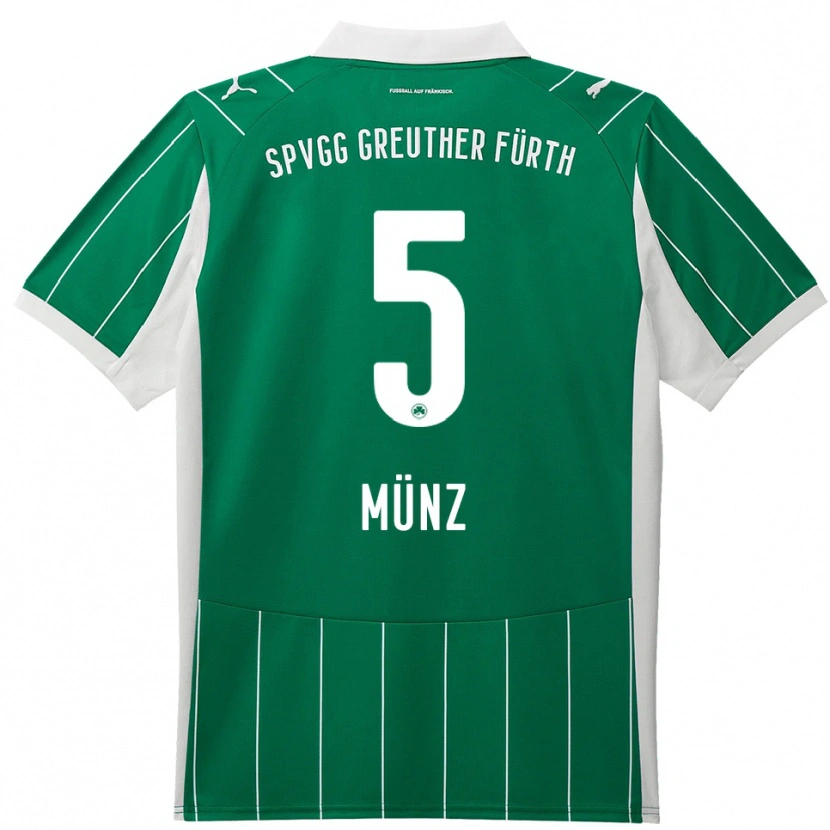 Danxen Enfant Maillot Reno Münz #5 Vert Blanc Tenues Extérieur 2025/26 T-Shirt