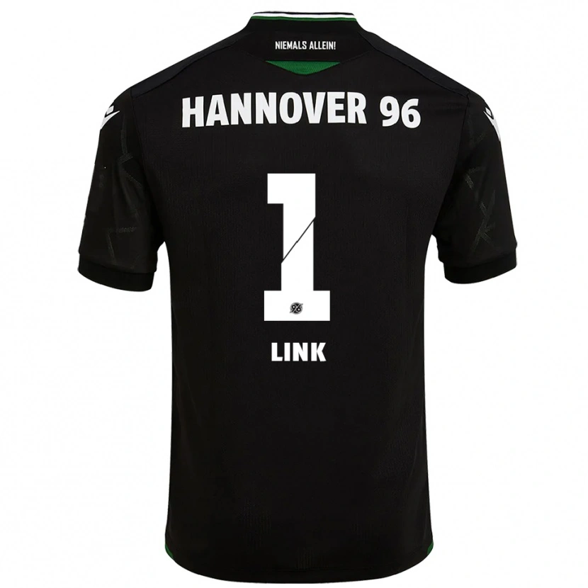 Danxen Enfant Maillot Jannis Link #1 Noir Vert Tenues Extérieur 2025/26 T-Shirt
