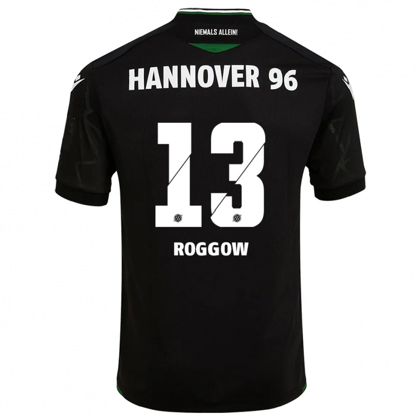 Danxen Enfant Maillot Franz Roggow #13 Noir Vert Tenues Extérieur 2025/26 T-Shirt