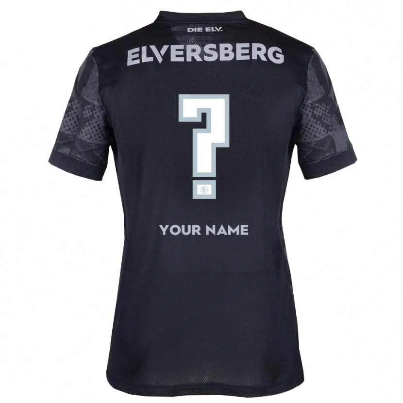 Danxen Enfant Maillot Votre Nom #0 Noir Gris Tenues Extérieur 2025/26 T-Shirt