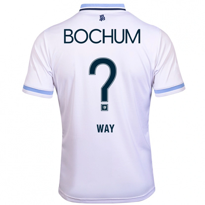 Danxen Enfant Maillot Cecilia Way #0 Blanc Bleu Ciel Tenues Extérieur 2025/26 T-Shirt