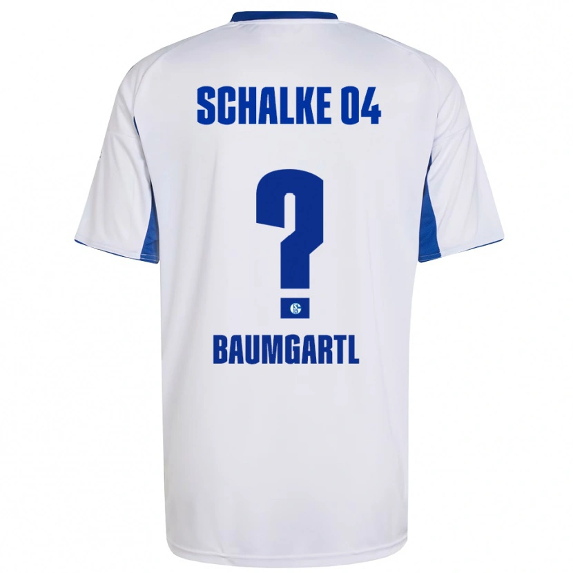 Danxen Enfant Maillot Timo Baumgartl #0 Blanc Bleu Tenues Extérieur 2025/26 T-Shirt