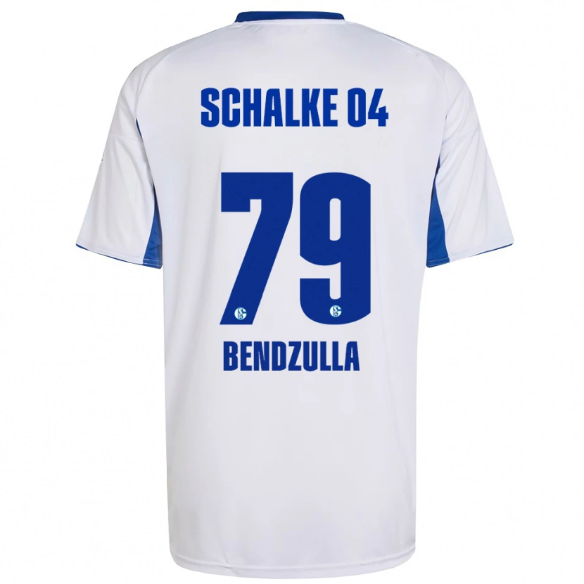 Danxen Enfant Maillot Leonie Bendzulla #79 Blanc Bleu Tenues Extérieur 2025/26 T-Shirt