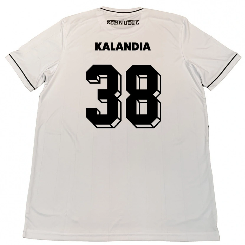 Danxen Enfant Maillot Luka Kalandia #38 Blanc Noir Tenues Extérieur 2025/26 T-Shirt