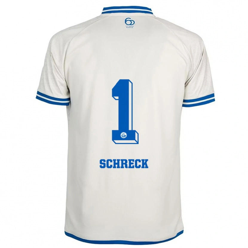 Danxen Enfant Maillot Til Schreck #1 Blanc Bleu Tenues Extérieur 2025/26 T-Shirt