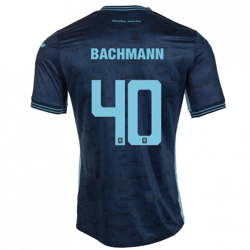 Danxen Enfant Maillot Paul Bachmann #40 Bleu Royal Tenues Extérieur 2025/26 T-Shirt