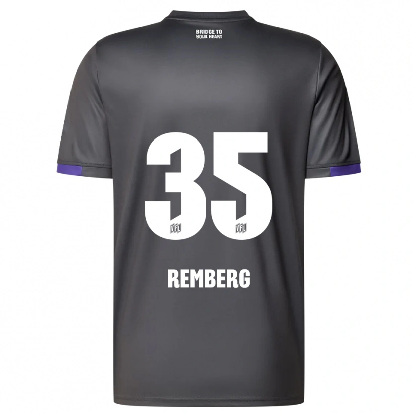 Danxen Enfant Maillot Mats Remberg #35 Gris Violet Tenues Extérieur 2025/26 T-Shirt