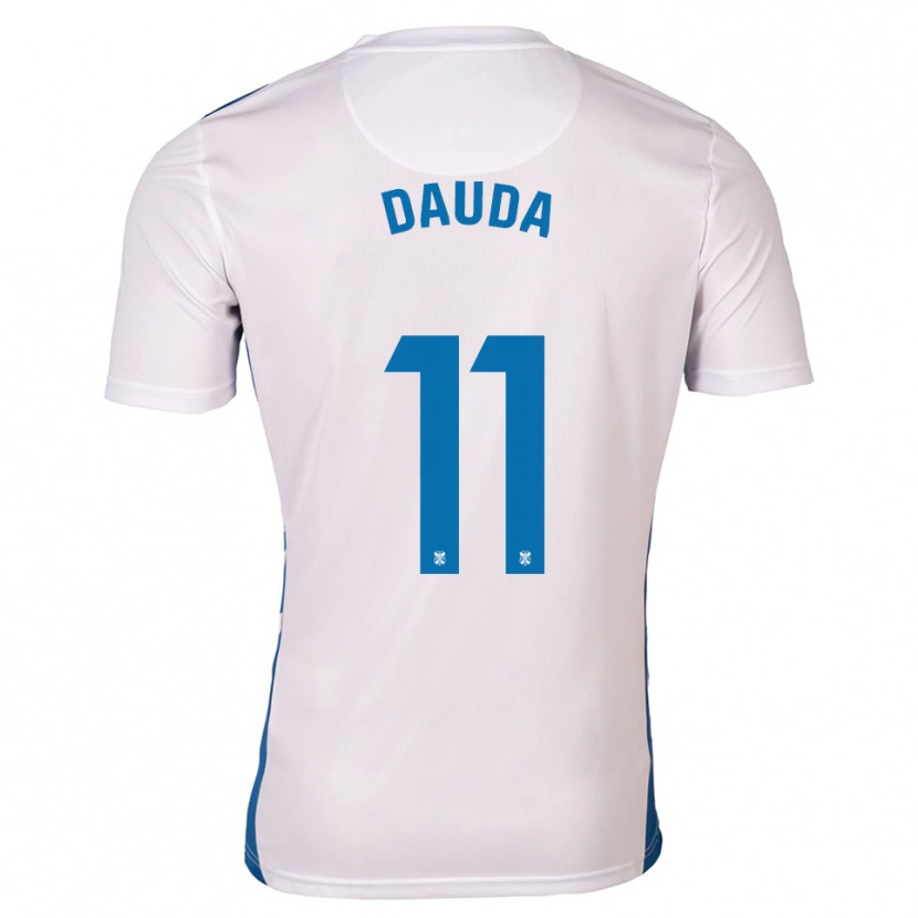 Danxen Homme Maillot Mo Dauda #11 Blanc Bleu Tenues Domicile 2025/26 T-Shirt