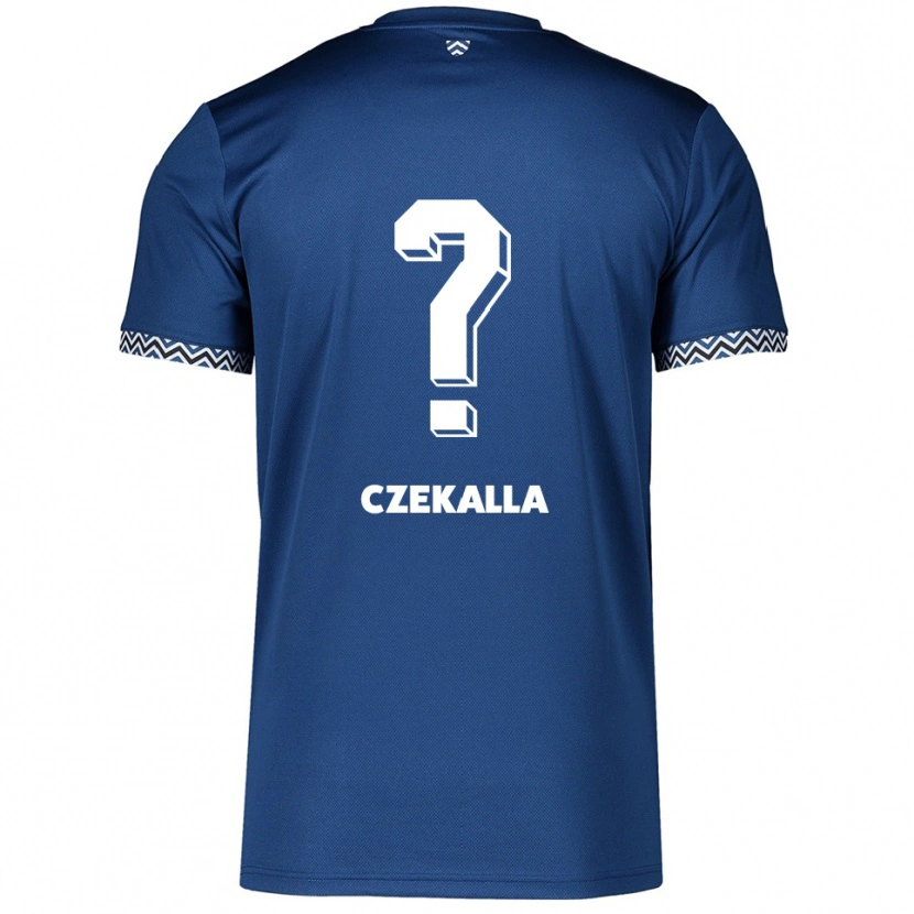 Danxen Homme Maillot Till-Simon Czekalla #0 Marine Blanc Tenues Domicile 2025/26 T-Shirt