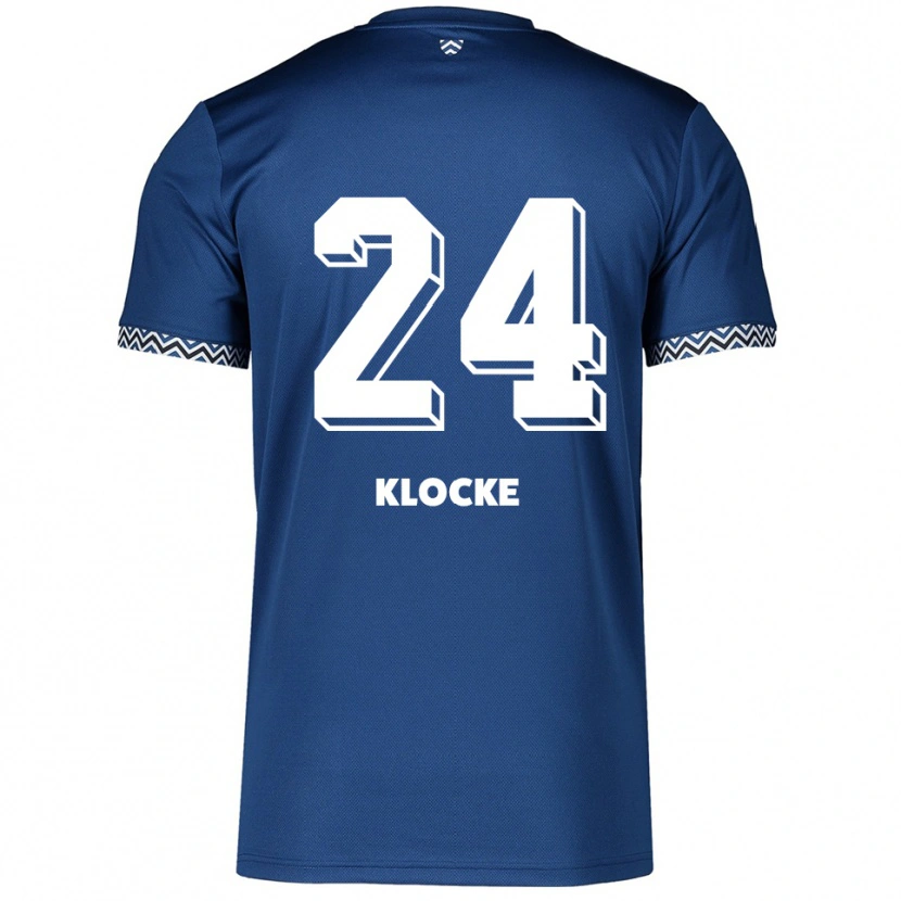 Danxen Homme Maillot Ben Klocke #24 Marine Blanc Tenues Domicile 2025/26 T-Shirt