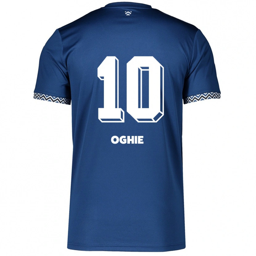 Danxen Homme Maillot Joshua Oghie #10 Marine Blanc Tenues Domicile 2025/26 T-Shirt