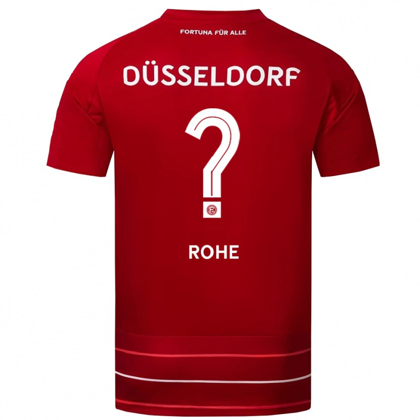 Danxen Homme Maillot Frieda Rohe #0 Rouge Blanc Tenues Domicile 2025/26 T-Shirt