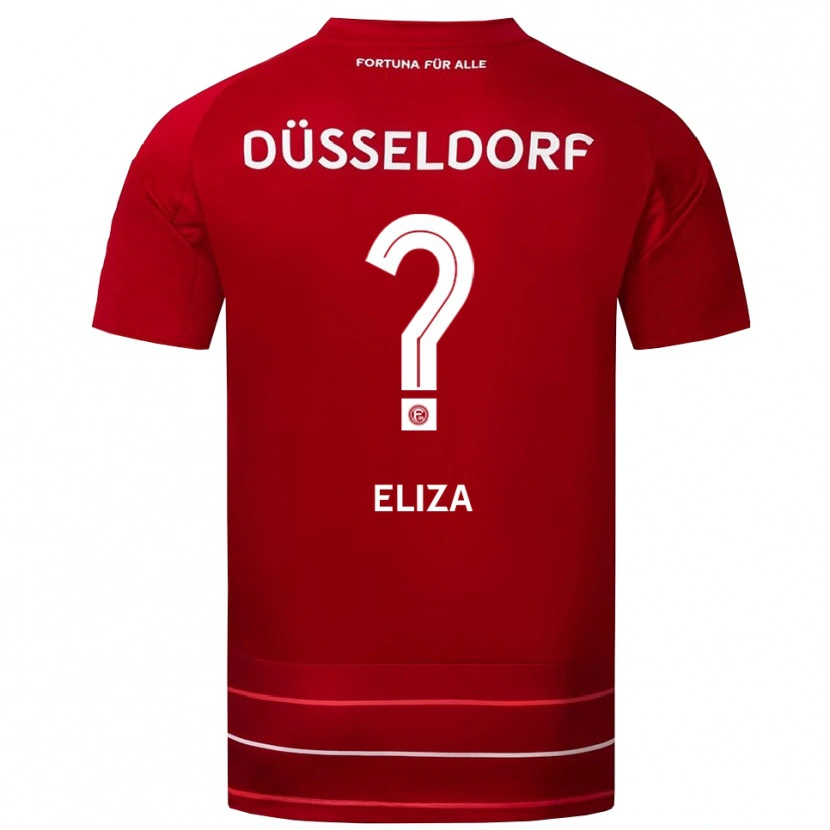 Danxen Homme Maillot Eliza Bivolaku #0 Rouge Blanc Tenues Domicile 2025/26 T-Shirt
