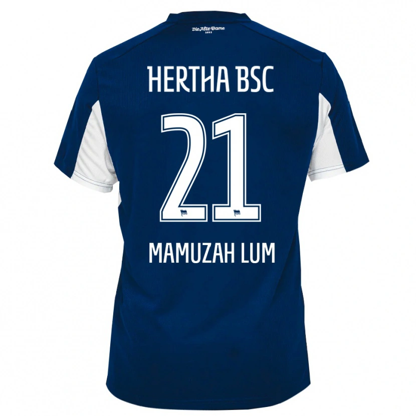 Danxen Homme Maillot Boris Mamuzah Lum #21 Blanc Bleu Tenues Domicile 2025/26 T-Shirt
