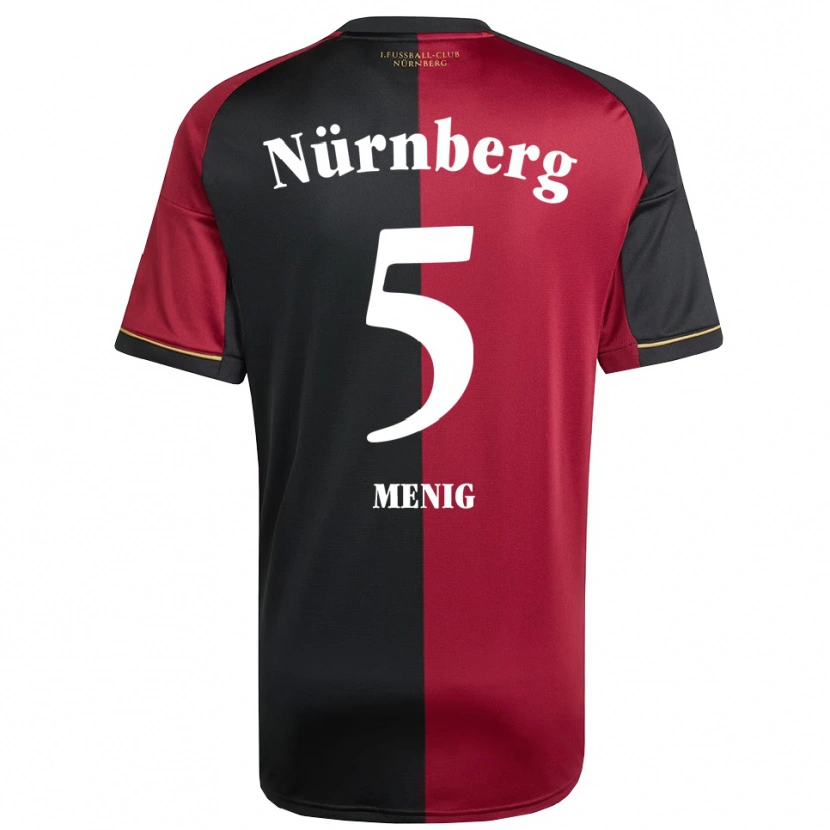 Danxen Homme Maillot Fabian Menig #5 Bourgogne Noir Tenues Domicile 2025/26 T-Shirt
