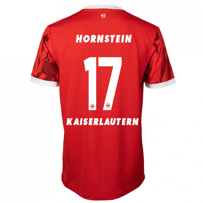 Danxen Homme Maillot Joel Hornstein #17 Rouge Blanc Tenues Domicile 2025/26 T-Shirt