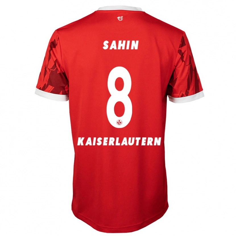 Danxen Homme Maillot Semih Sahin #8 Rouge Blanc Tenues Domicile 2025/26 T-Shirt