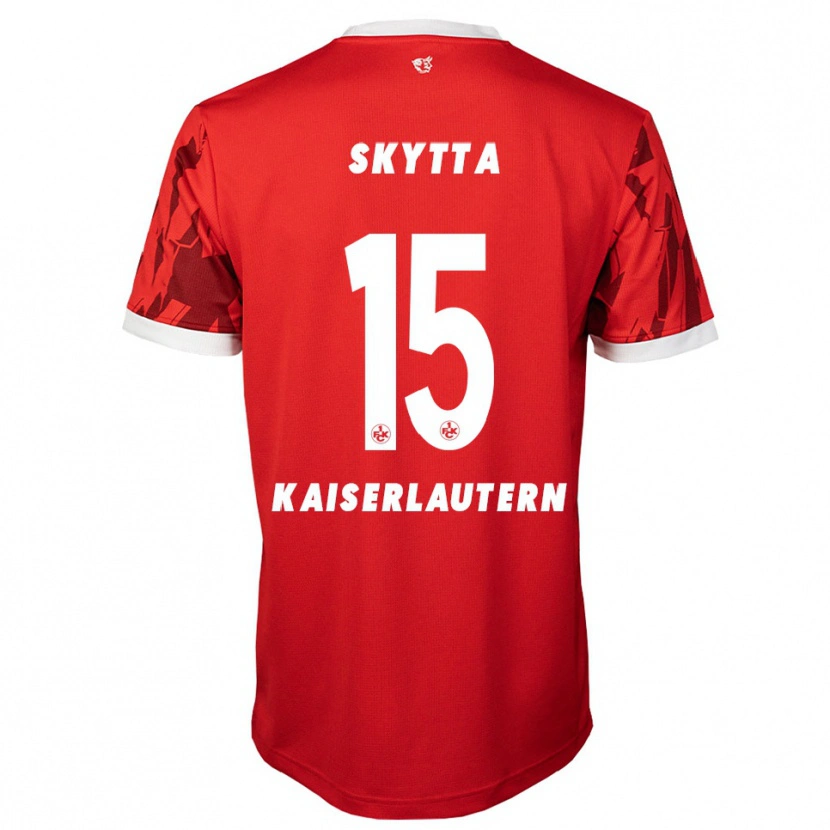 Danxen Homme Maillot Naatan Skyttä #15 Rouge Blanc Tenues Domicile 2025/26 T-Shirt