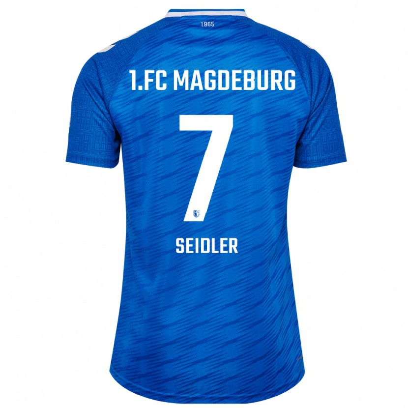 Danxen Homme Maillot Wiebke Seidler #7 Bleu Blanc Tenues Domicile 2025/26 T-Shirt