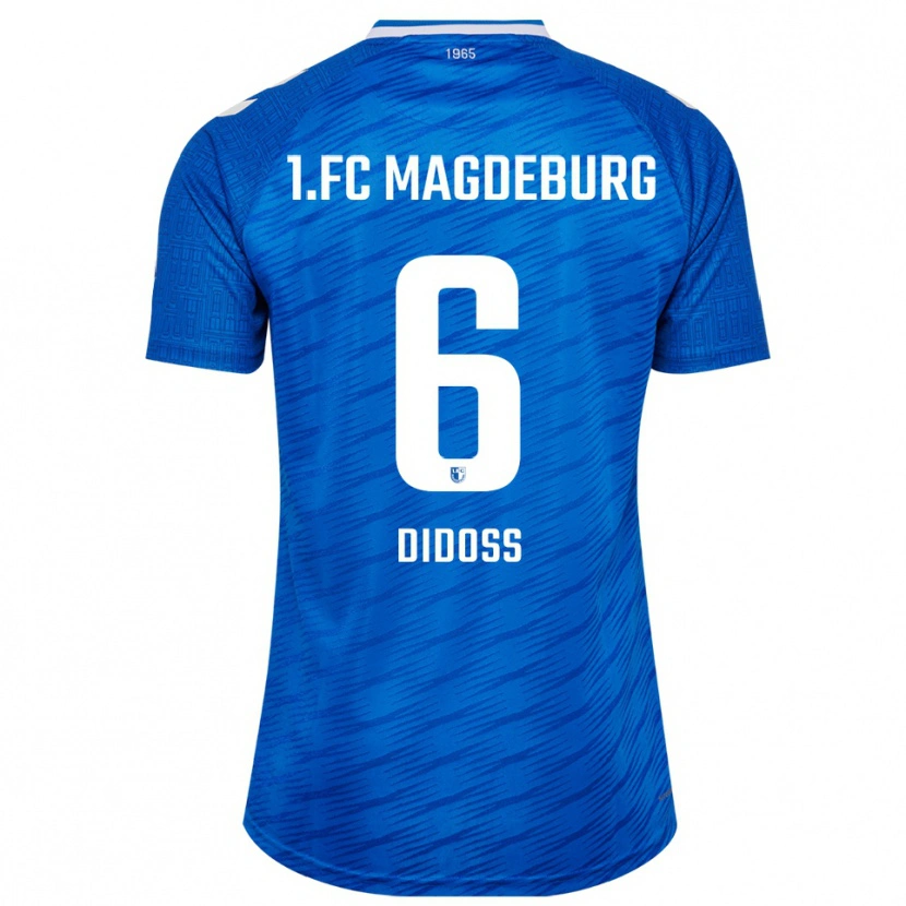 Danxen Homme Maillot Fadi Didoss #6 Bleu Blanc Tenues Domicile 2025/26 T-Shirt