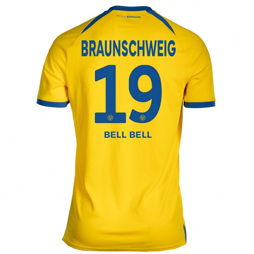 Danxen Homme Maillot Leon Bell Bell #19 Jaune Bleu Tenues Domicile 2025/26 T-Shirt