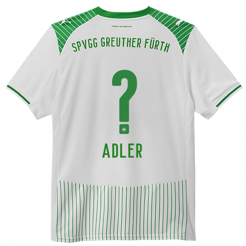 Danxen Homme Maillot Juliana Adler #0 Blanc Vert Tenues Domicile 2025/26 T-Shirt