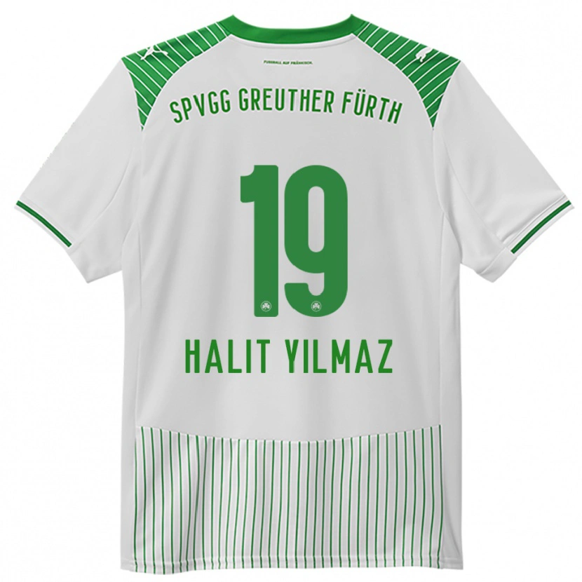 Danxen Homme Maillot Halit Yılmaz #19 Blanc Vert Tenues Domicile 2025/26 T-Shirt