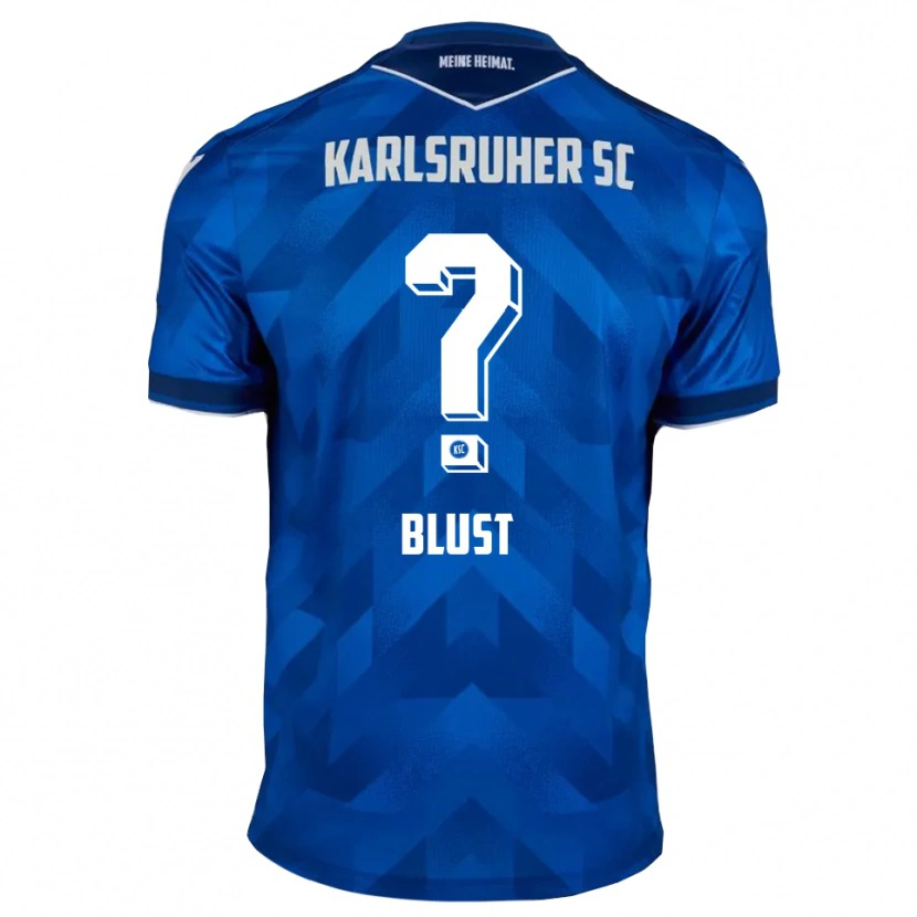 Danxen Homme Maillot Amber Blust #0 Bleu Blanc Tenues Domicile 2025/26 T-Shirt
