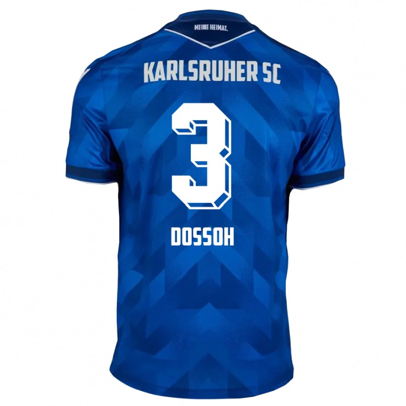 Danxen Homme Maillot Mael Dossoh #3 Bleu Blanc Tenues Domicile 2025/26 T-Shirt