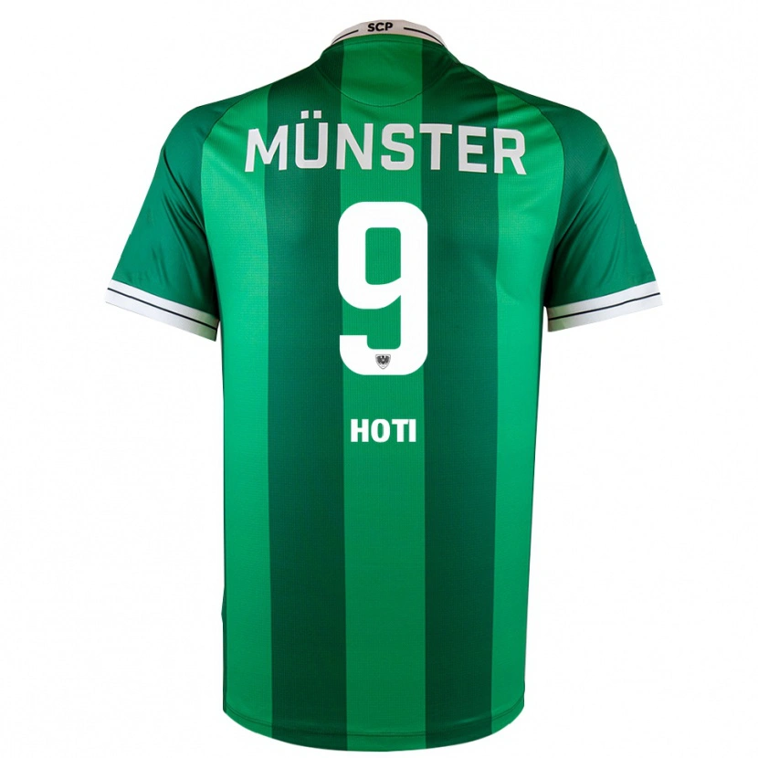 Danxen Homme Maillot Arbnor Hoti #9 Vert Blanc Tenues Domicile 2025/26 T-Shirt