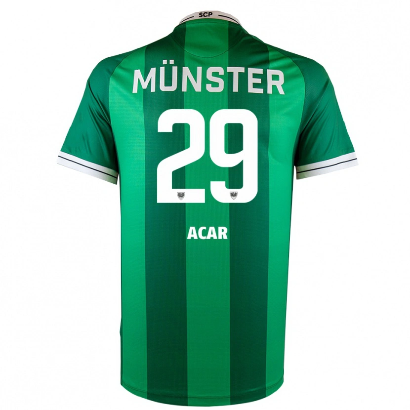 Danxen Homme Maillot Ryan Acar #29 Vert Blanc Tenues Domicile 2025/26 T-Shirt