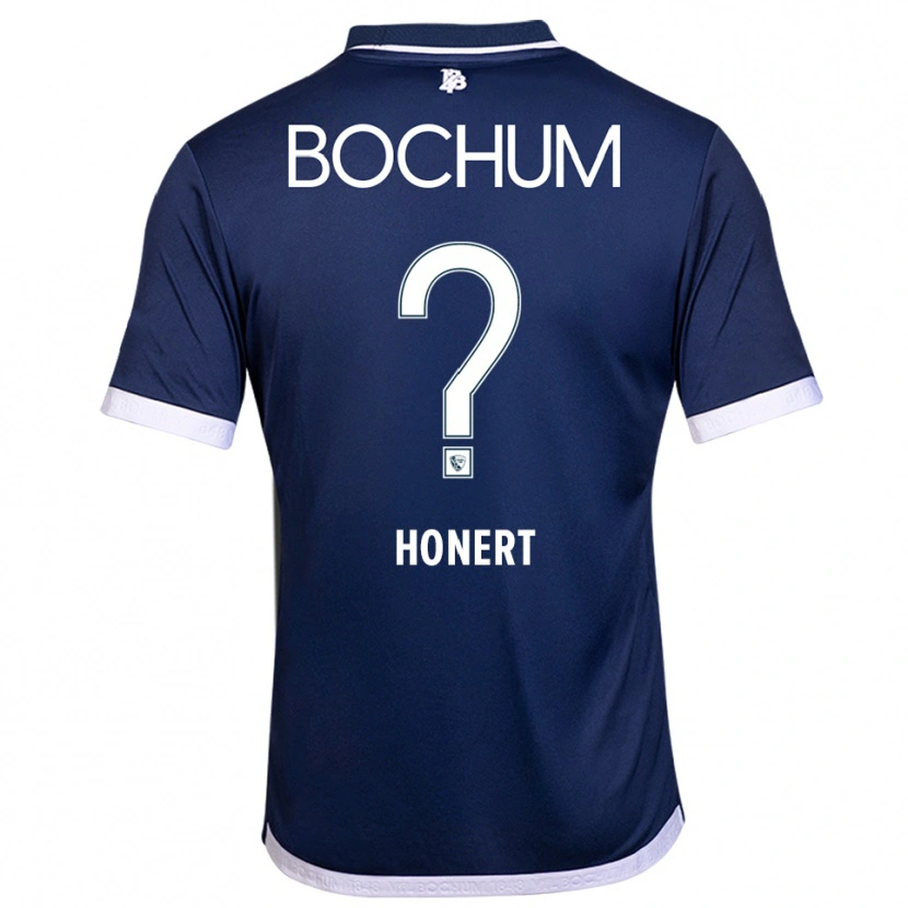 Danxen Homme Maillot Jan Honert #0 Marine Blanc Tenues Domicile 2025/26 T-Shirt