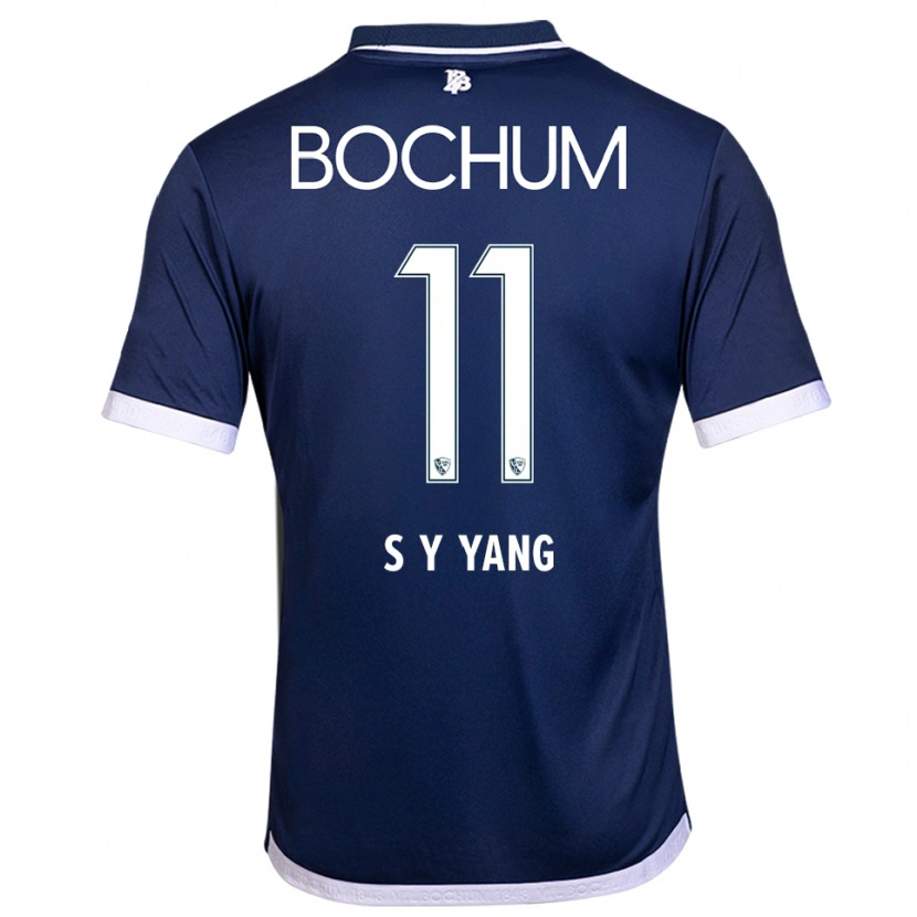 Danxen Homme Maillot Si-Yeong Yang #11 Marine Blanc Tenues Domicile 2025/26 T-Shirt