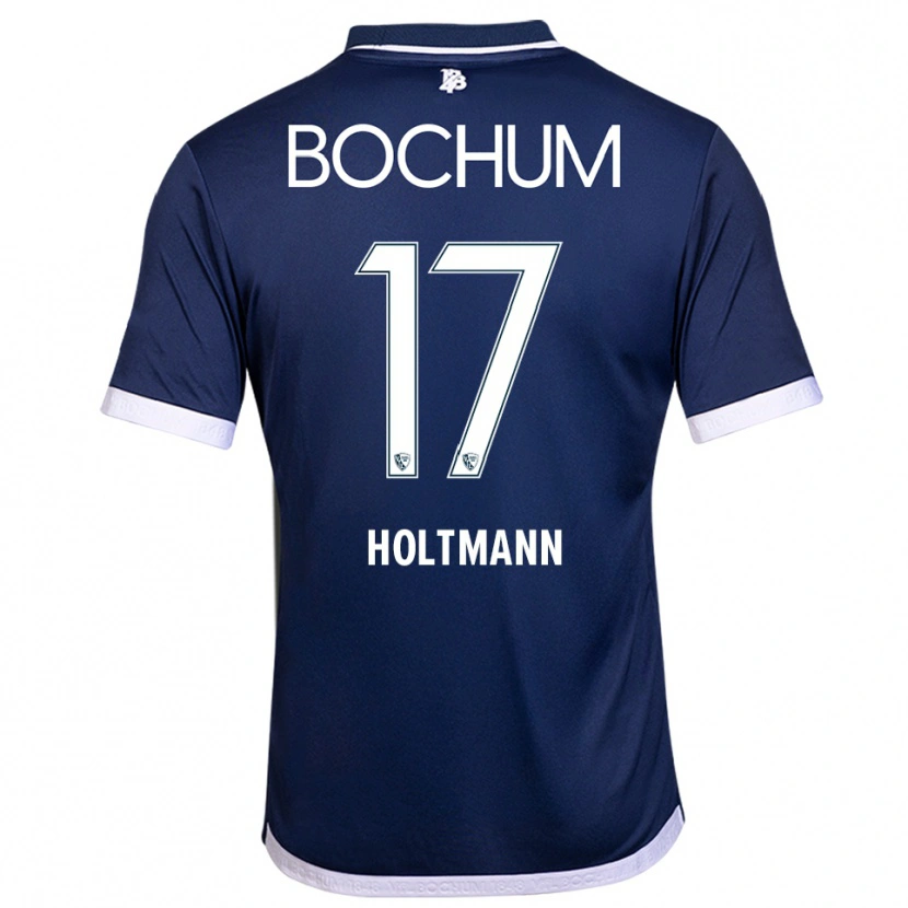 Danxen Homme Maillot Gerrit Holtmann #17 Marine Blanc Tenues Domicile 2025/26 T-Shirt