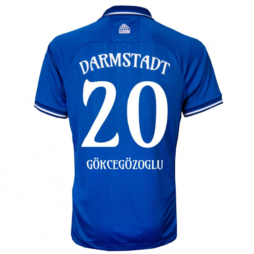 Danxen Homme Maillot Musa Gökcegözoglu #20 Bleu Blanc Tenues Domicile 2025/26 T-Shirt