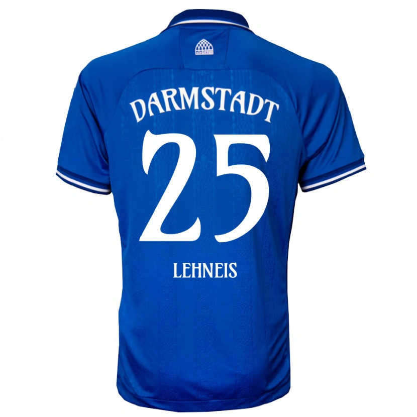 Danxen Homme Maillot Daniel Lehneis #25 Bleu Blanc Tenues Domicile 2025/26 T-Shirt