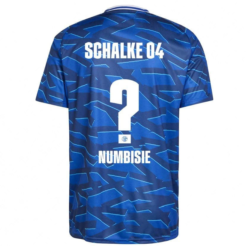 Danxen Homme Maillot Bruno Numbisie #0 Bleu Royal Blanc Tenues Domicile 2025/26 T-Shirt