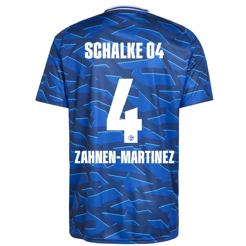 Danxen Homme Maillot Pablo Zahnen-Martinez #4 Bleu Royal Blanc Tenues Domicile 2025/26 T-Shirt